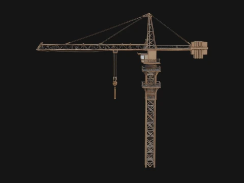 Tower Crane Model Design 1 - 3D Print Model 3D Print Model