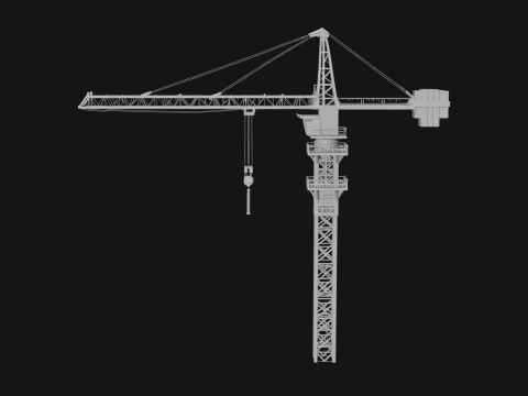 Tower Crane Model Design 1 - 3D Print Model 3D Print Model
