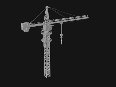 Tower Crane Model Design 1 - 3D Print Model 3D Print Model