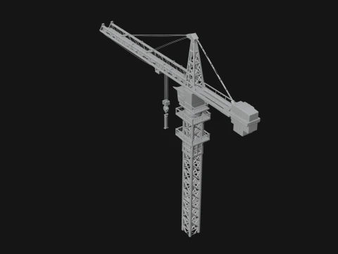 Tower Crane Model Design 1 - 3D Print Model 3D Print Model