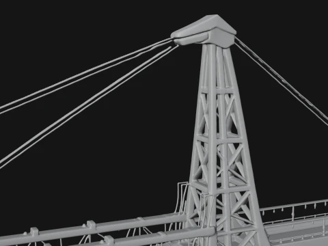 Tower Crane Model Design 1 - 3D Print Model 3D Print Model