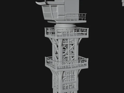Tower Crane Model Design 1 - 3D Print Model 3D Print Model