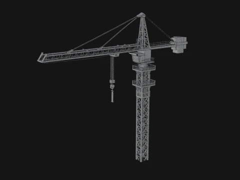 Tower Crane Model Design 1 - 3D Print Model 3D Print Model