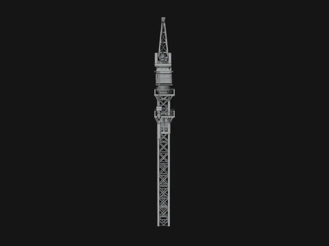 Tower Crane Model Design 1 - 3D Print Model 3D Print Model