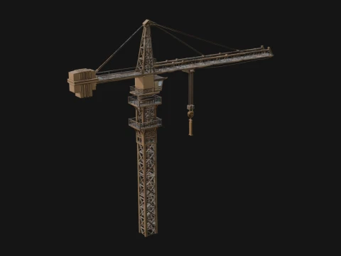 Tower Crane Model Design 1 - 3D Print Model 3D Print Model
