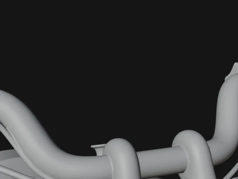 Cruiser Motorcycle Model Design 5 - 3D Print Model 3D Print Model