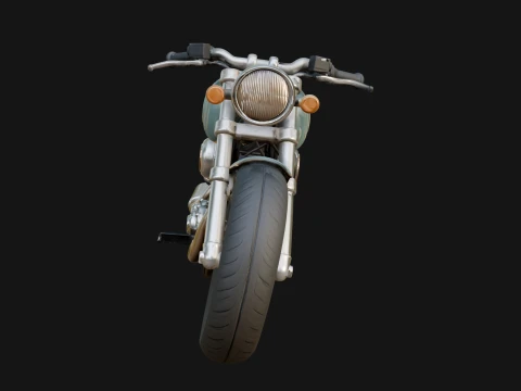 Cruiser Motorcycle Model Design 6 - 3D Print Model 3D Print Model