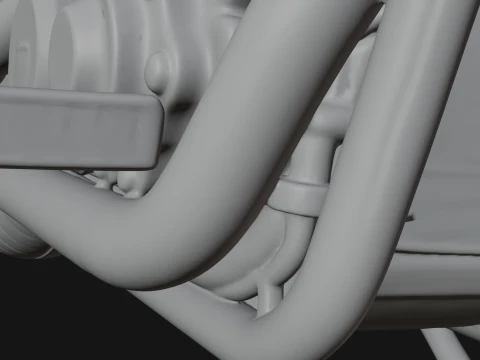 Cruiser Motorcycle Model Design 6 - 3D Print Model 3D Print Model