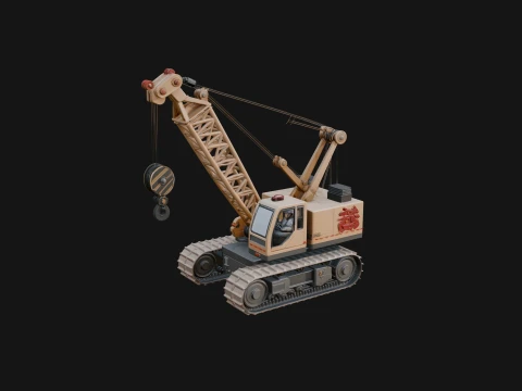 Crawler Crane Model Design 2 - 3D Print Model 3D Print Model