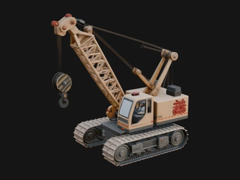 Crawler Crane Model Design 2 - 3D Print Model 3D Print Model