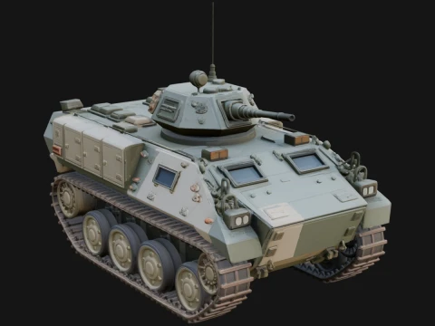 Tracked Armored Vehicle Model Design 6 - 3D Print Model Model do druku 3D