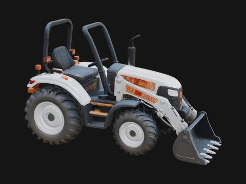 Backhoe Loader Model Design 2 - 3D Print Model 3D Print Model