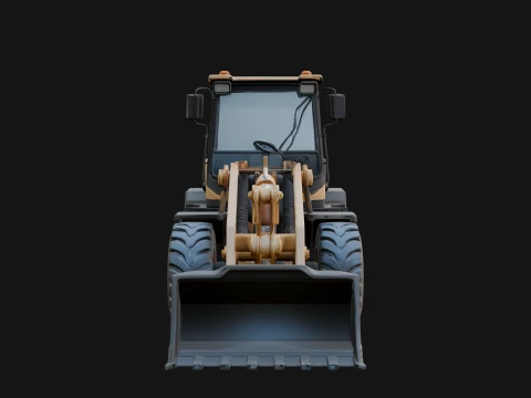 Wheel Loader Model Design 4 - 3D Print Model 3D Print Model