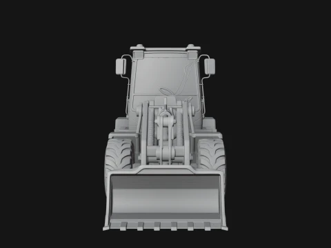 Wheel Loader Model Design 4 - 3D Print Model 3D Print Model