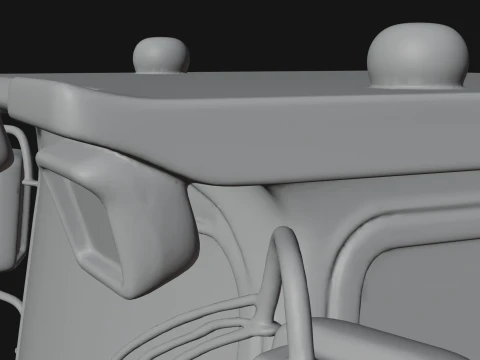 Wheel Loader Model Design 4 - 3D Print Model 3D Print Model