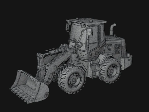 Wheel Loader Model Design 4 - 3D Print Model 3D Print Model