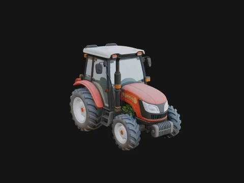 Farm Tractor Model Design 5 - 3D Print Model 3D Print Model