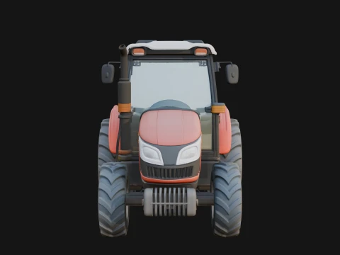 Farm Tractor Model Design 5 - 3D Print Model 3D Print Model