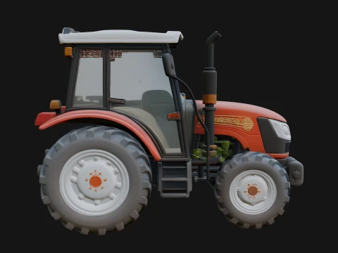 Farm Tractor Model Design 5 - 3D Print Model 3D Print Model