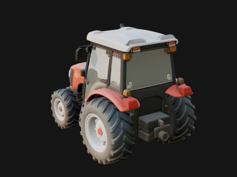Farm Tractor Model Design 5 - 3D Print Model 3D Print Model