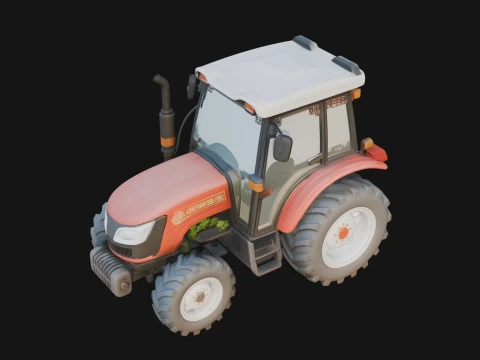 Farm Tractor Model Design 5 - 3D Print Model 3D Print Model
