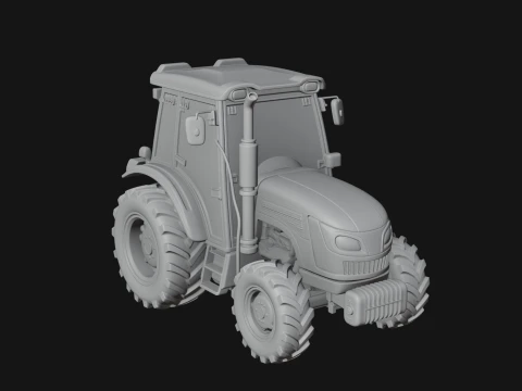 Farm Tractor Model Design 5 - 3D Print Model 3D Print Model