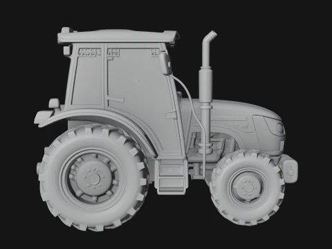 Farm Tractor Model Design 5 - 3D Print Model 3D Print Model