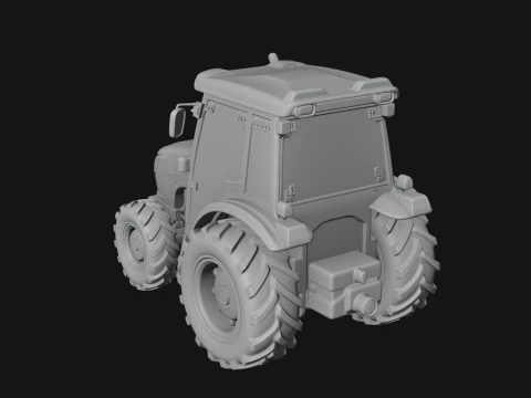 Farm Tractor Model Design 5 - 3D Print Model 3D Print Model