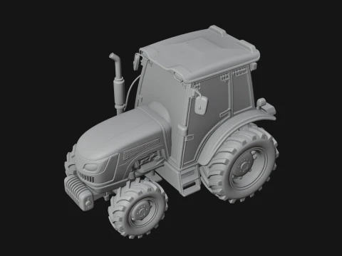 Farm Tractor Model Design 5 - 3D Print Model 3D Print Model