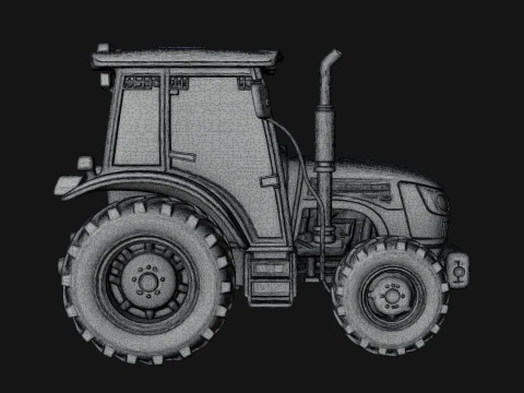 Farm Tractor Model Design 5 - 3D Print Model 3D Print Model