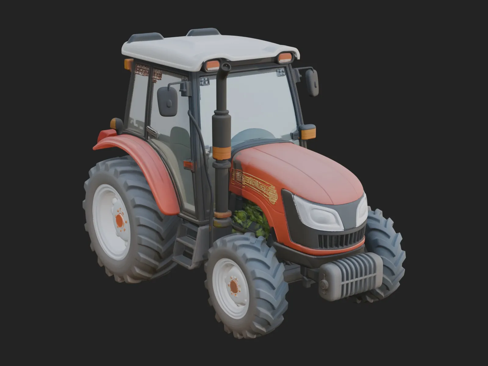 Farm Tractor Model Design 5 - 3D Print Model 3D Print Model .c4d .max .obj .3ds .fbx .stl .blend 