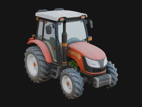 Farm Tractor Model Design 5 - 3D Print Model 3D Print Model