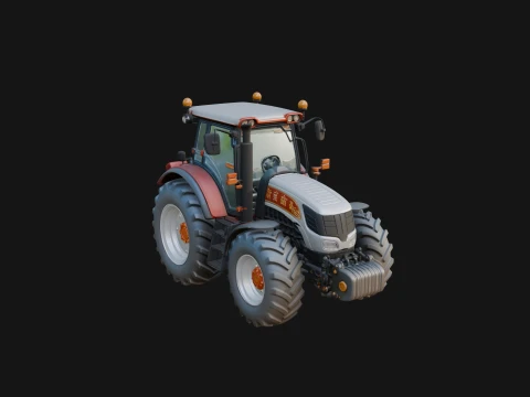 Farm Tractor Model Design 6 - 3D Print Model 3D Print Model