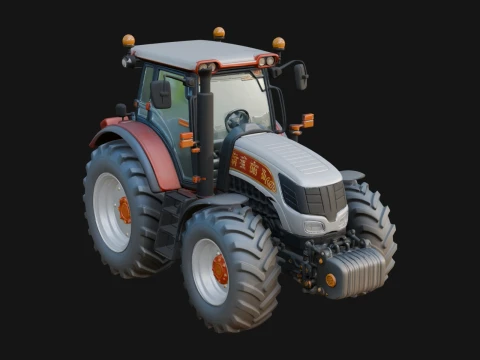 Farm Tractor Model Design 6 - 3D Print Model 3D printmodel