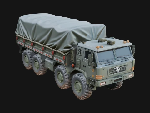Military Cargo Truck Model Design 5 - 3D Print Model 3D Print Model