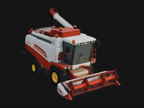 Combine Harvester Model Design 10 - 3D Print Model 3D Print Model