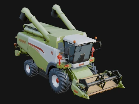 Combine Harvester Model Design 11 - 3D Print Model 3D Print Model