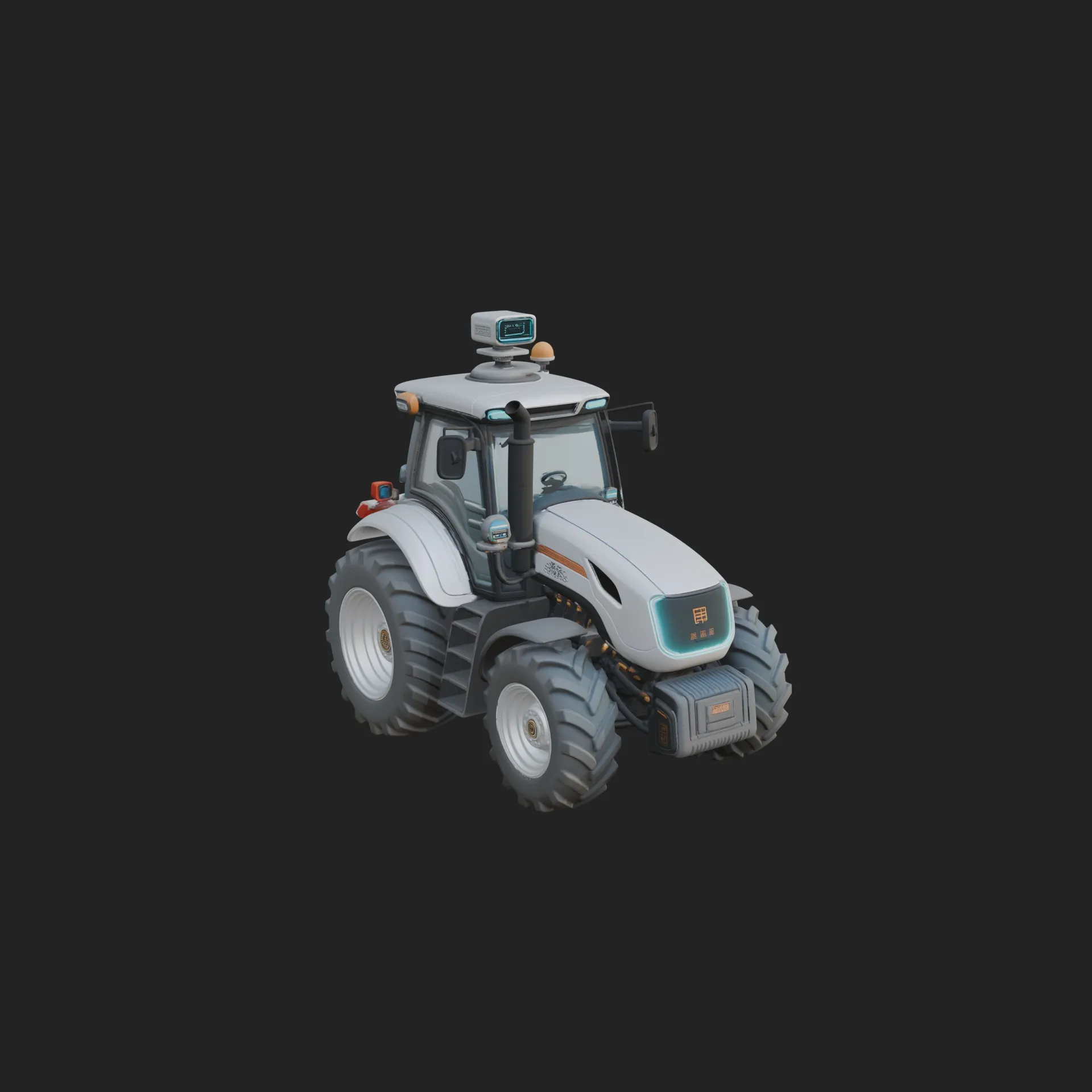 Farm Tractor Model Design 8 - 3D Print Model 3D Print Model .c4d .max .obj .3ds .fbx .stl .blend 