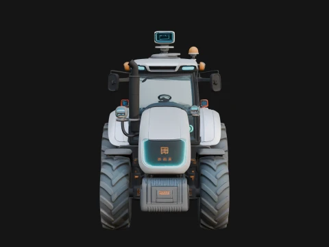 Farm Tractor Model Design 8 - 3D Print Model 3D Print Model