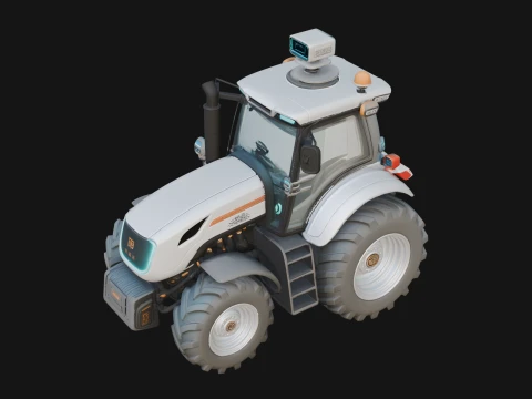 Farm Tractor Model Design 8 - 3D Print Model 3D Print Model