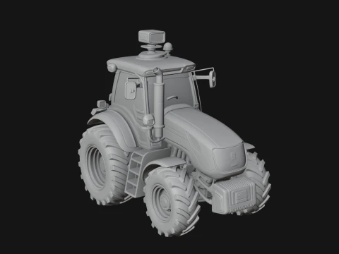 Farm Tractor Model Design 8 - 3D Print Model 3D Print Model
