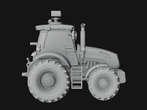 Farm Tractor Model Design 8 - 3D Print Model 3D Print Model