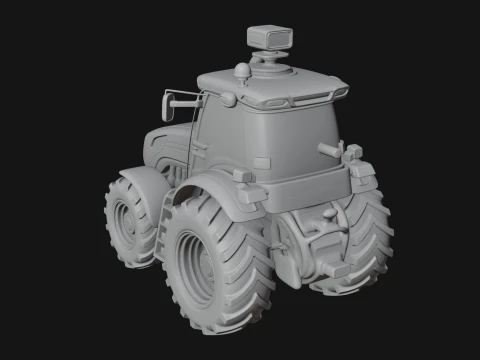 Farm Tractor Model Design 8 - 3D Print Model 3D Print Model