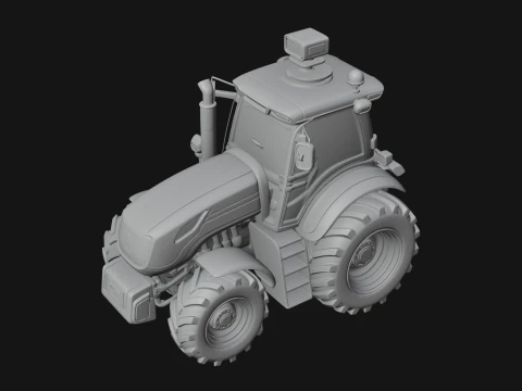Farm Tractor Model Design 8 - 3D Print Model 3D Print Model