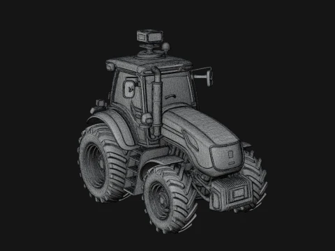 Farm Tractor Model Design 8 - 3D Print Model 3D Print Model
