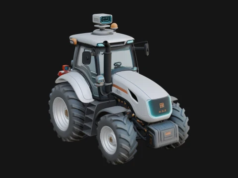 Farm Tractor Model Design 8 - 3D Print Model 3D Print Model