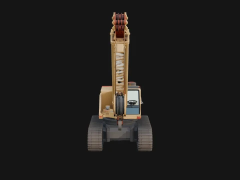 Crawler Crane Model Design 3 - 3D Print Model 3D Print Model