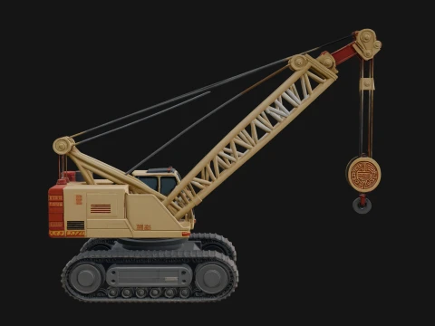 Crawler Crane Model Design 3 - 3D Print Model 3D Print Model