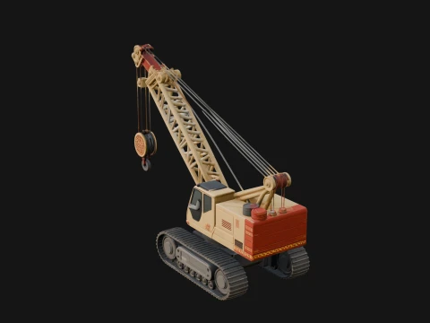 Crawler Crane Model Design 3 - 3D Print Model 3D Print Model