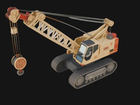 Crawler Crane Model Design 3 - 3D Print Model 3D Print Model